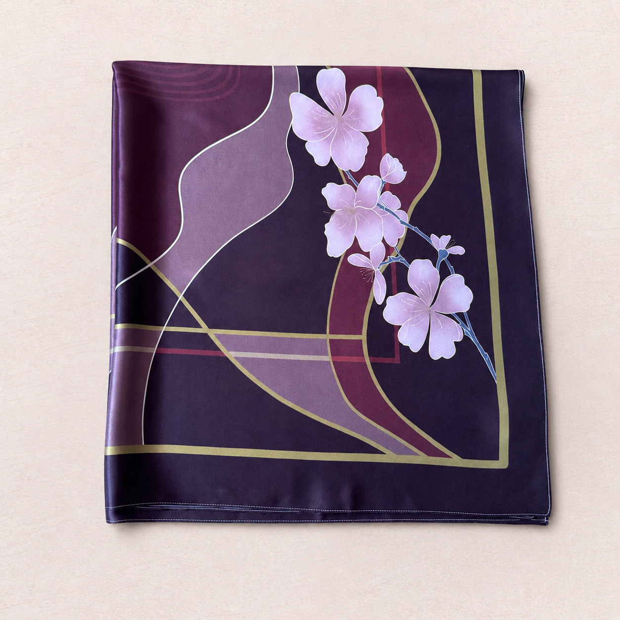 Omen Scarf - Burgundy Nocturne
