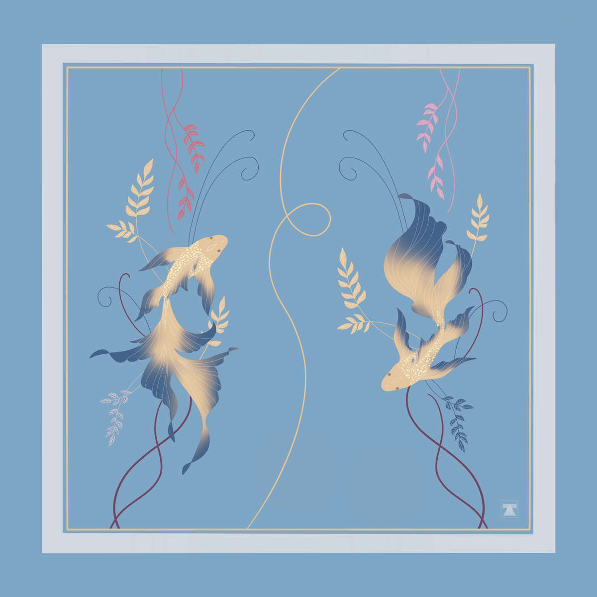 Flow Scarf - Soft Blue