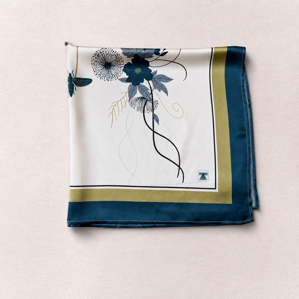 Talisman Scarf - Teal Garden