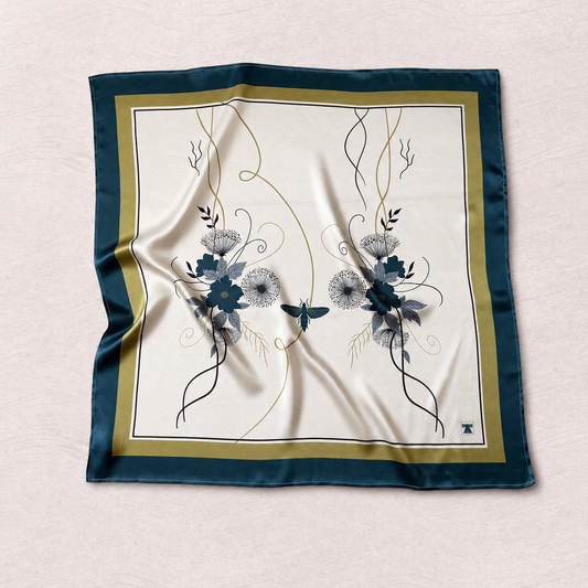 Talisman Scarf - Teal Garden