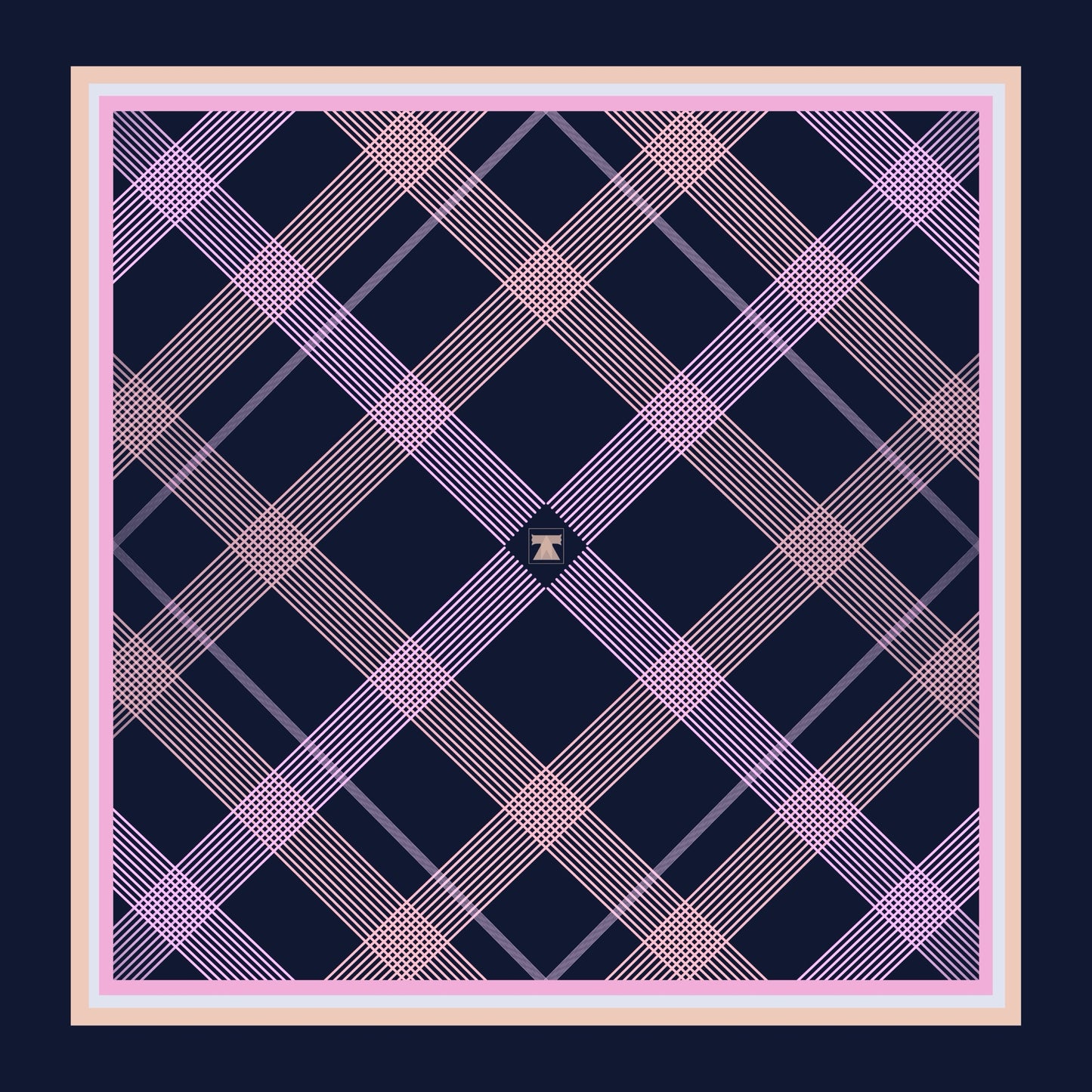 Crossing Scarf - Midnight Rose