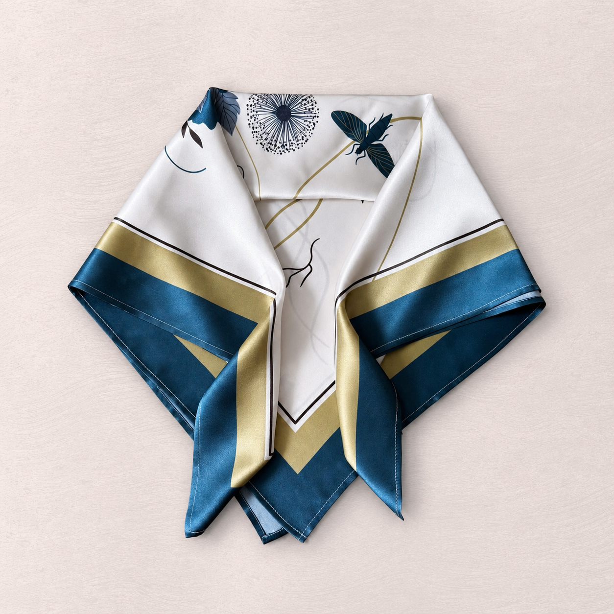 Talisman Scarf - Teal Garden