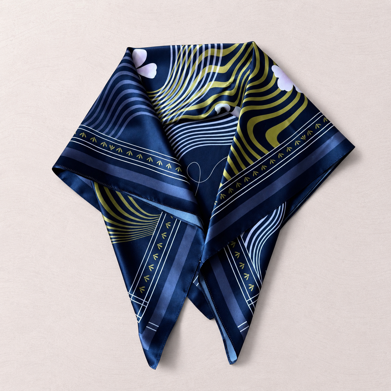 Current Scarf - Midnight Bloom