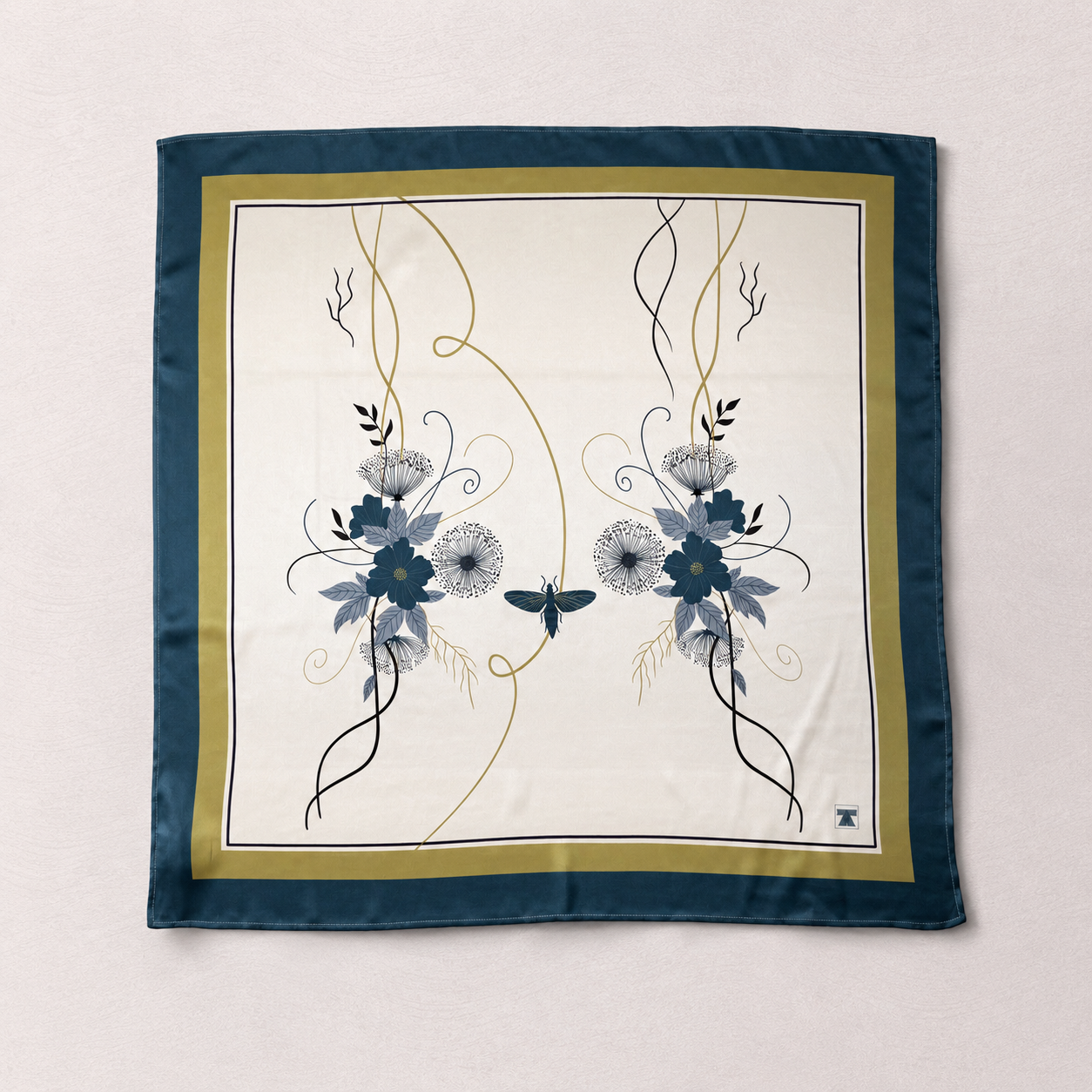 Talisman Scarf - Teal Garden