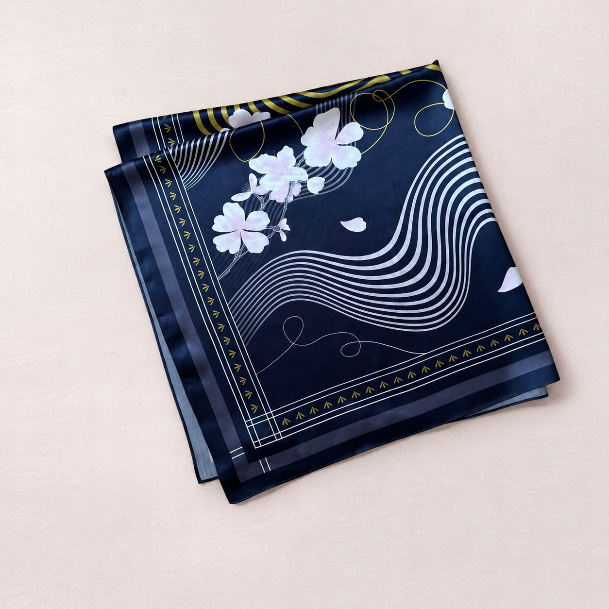Current Scarf - Midnight Bloom