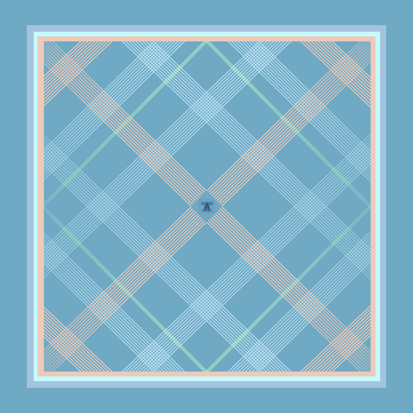 Crossing Scarf - Sky Blue