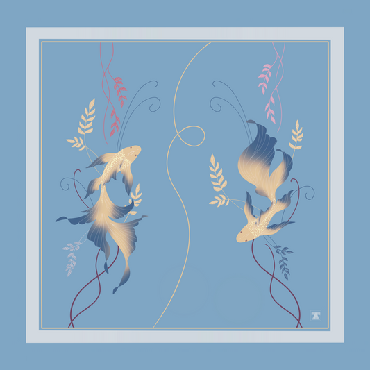Flow Scarf - Soft Blue