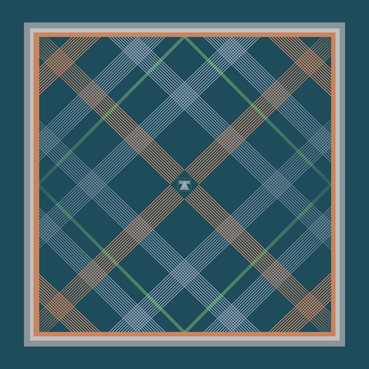 Crossing Scarf - Teal Ember